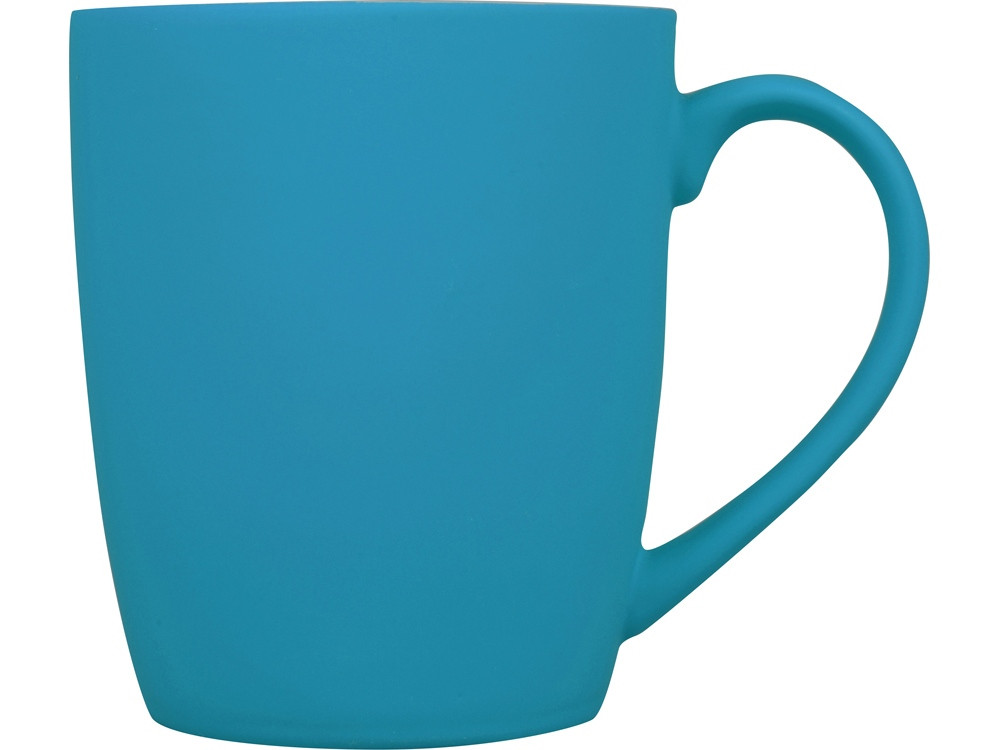 Кружка керамическая с покрытием софт тач голубая - фото 3 - id-p67615317