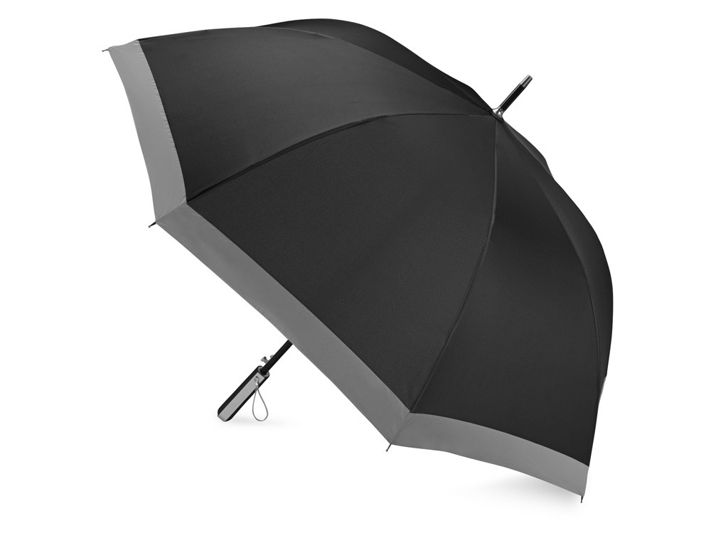 Зонт-трость Reflect полуавтомат, в чехле, черный - фото 2 - id-p67615364