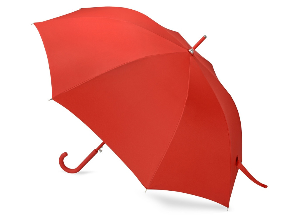 Зонт-трость Silver Color полуавтомат, красный/серебристый - фото 3 - id-p67615372