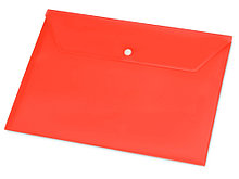 Папка-конверт А4 с кнопкой, красный