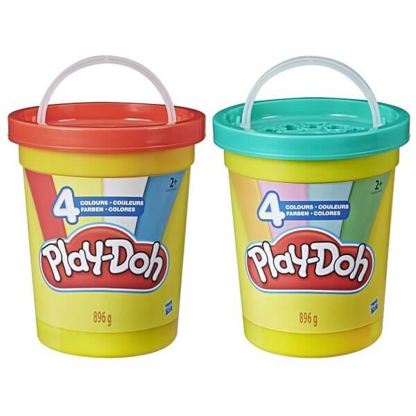 Hasbro Play-Doh Плей-До Масса для лепки - 4 цвета (большая банка)