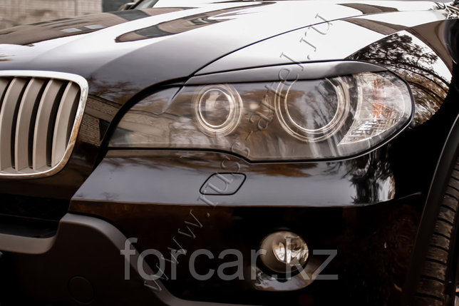 Накладки на передние фары (реснички) BMW X5 (E70) 2007-, фото 2