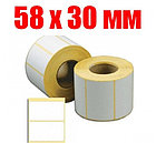 Термоэтикетка самоклеющаяся 58*30 мм (600 эт/рул), фото 5