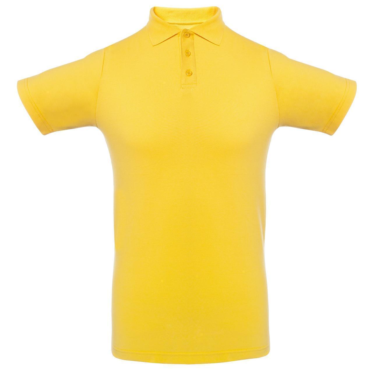 Футболка Поло Желтая.200 гр.2XL