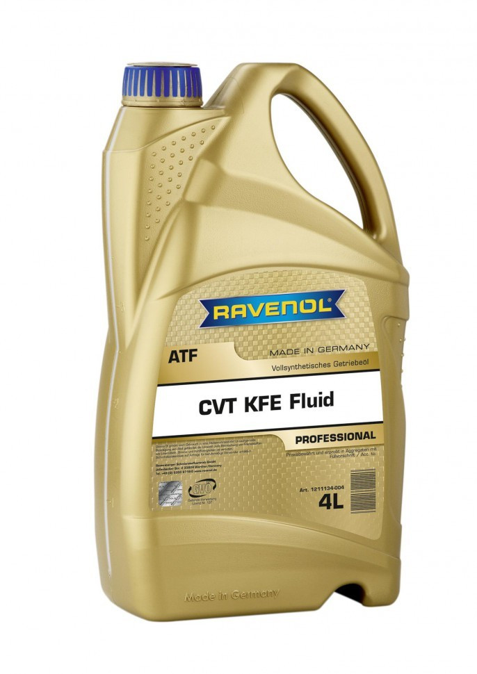 RAVENOL CVT KFE Fluid трансмиссионная жидкость для вариаторах Toyota CVT и бесступенчатых трансмиссий 4L