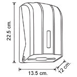 Диспенсер для листовой туалетной бумаги Vialli Z уклад ("металлик") - фото 3 - id-p67644858