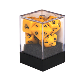 Набор кубиков Единорог желтый, D4, D6ц, D8, D10, D12, D20, D%