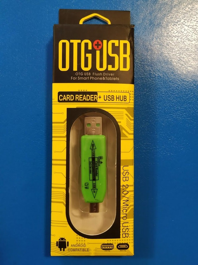 Карт ридер 2 в 1 USB OTG,микро SD