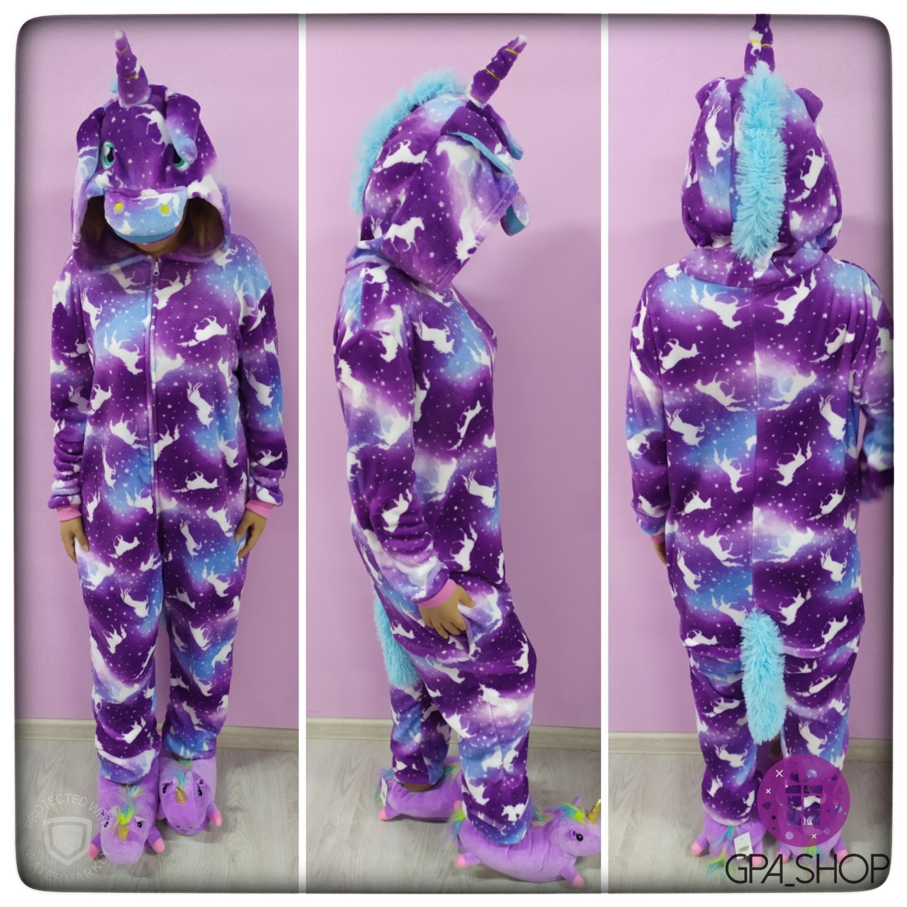 Кигуруми фиолетовый единорог