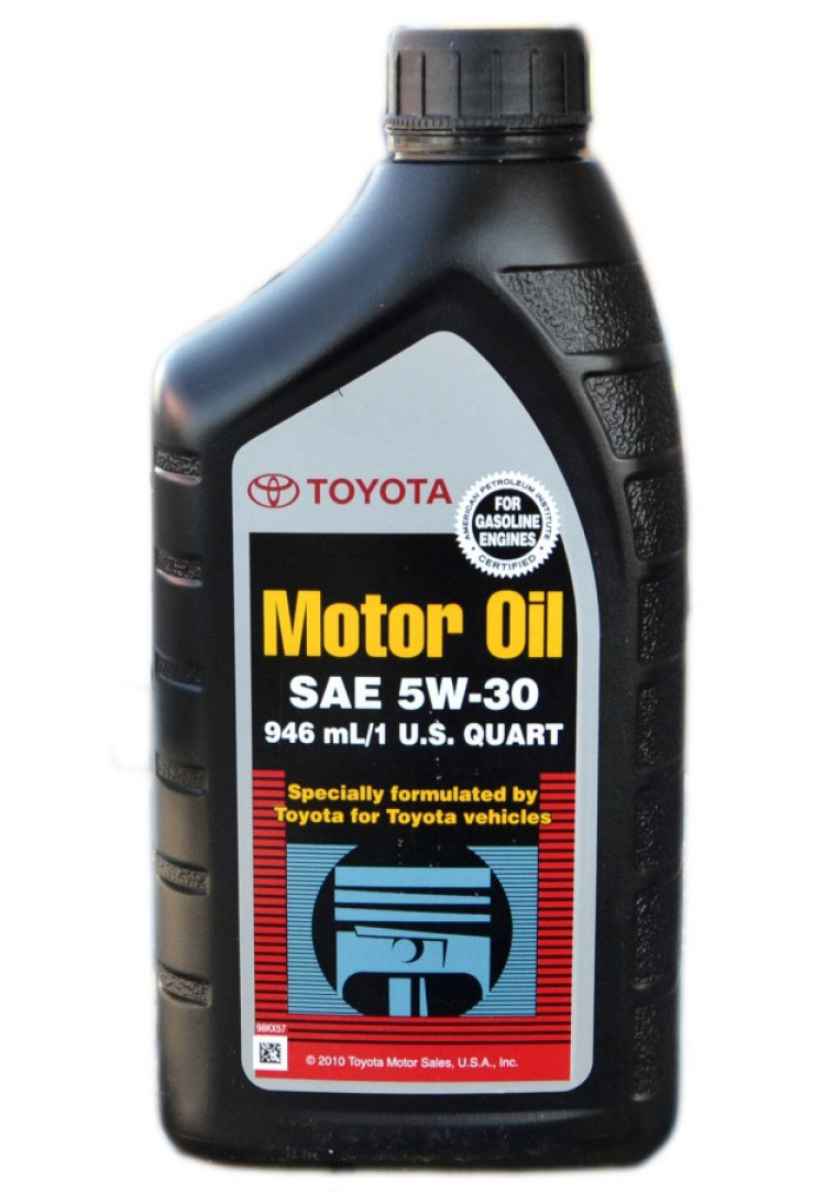 TOYOTA SAE 5W30 API SN / Моторное масло для TOYOTA и LEXUS (946мл) - фото 1 - id-p67649466