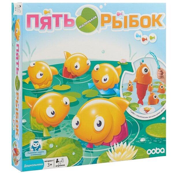 Ooba Настольная игра 5 маленьких рыбок