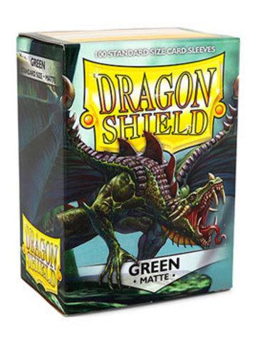 Протекторы Dragon shield матовые, цвет:Зеленый, DS Sleeves: Matte Green
