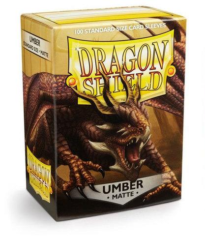 Протекторы Dragon shield матовые, цвет:Коричневый Umber, DS Sleeves: Matte Umber