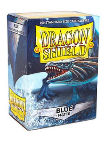 Протекторы Dragon shield матовые, цвет:Синий, DS Sleeves: Matte Blue