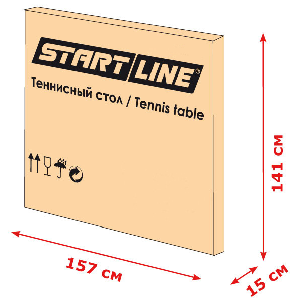 Всепогодный теннисный стол Start Line Compact Outdoor 2 LX с сеткой - фото 4 - id-p5537796