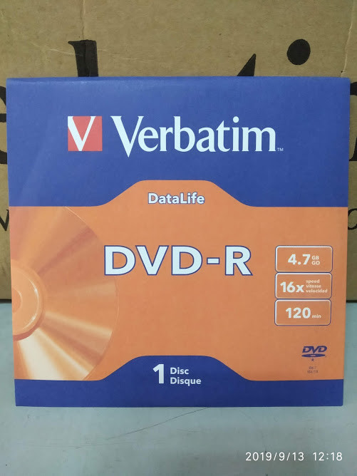 DVD-R 4.7GB Verbatim - фото 3 - id-p54708712