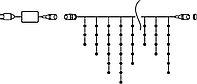 Гирлянды светодиодные, новогодние, уличные Сетка, Водопад, Шторка, Бахрома, Струна, Нить, Twinkle Light, фото 4