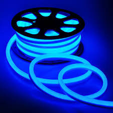 Икемді неон, 220В Flex Neon, икемді неон, суық неон, икемді неон, неон сымы Түсі: көк