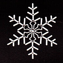 Снежинки из дюралайта на металлическом каркасе