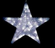 Звезды новогодние акриловые белые - фото 1 - id-p67676155