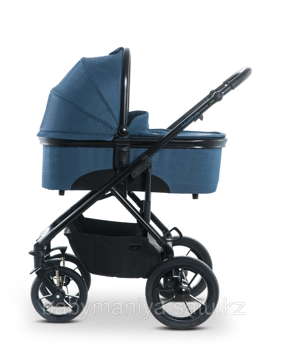 Коляска детская 2 в 1 Moon NUOVA blue/structure