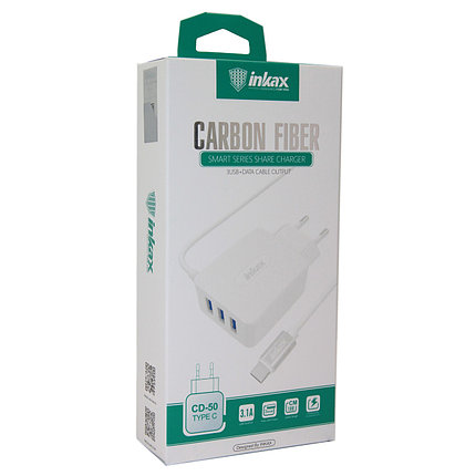 Зарядное устройство INKAX CD-50 Type-C USB 3.1A, фото 2
