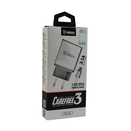 Зарядное устройство INKAX CD-26 Lightning iphone USB 3.1A, фото 2