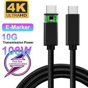 Type-c to Type-c кабель 100watt 10gbps скоростной Thunderbolt 3, фото 2