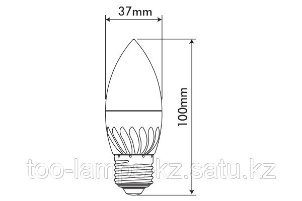 Светодиодная лампа MICROSTAR-2/6W/SMD/E27/2700K/SFT/C37/CBOX/LED, фото 2