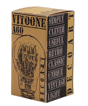Декоративная лампа Эдисона VITOONE/DECOART/A60/40W/E27/CARBON FILAMENT, фото 2