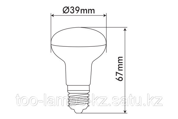 Светодиодная лампа VO/REFLED-2/5W/SMD/E14/4000K/R39/SFT, фото 2