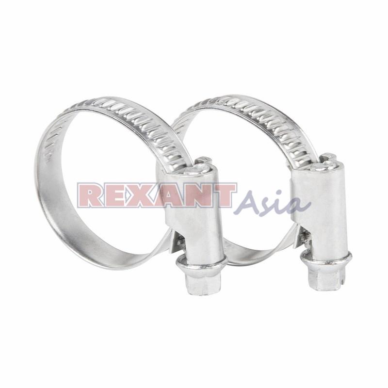 Хомут-стяжка кабельная стальная червячная REXANT 20-32 мм, упаковка 50 шт., (07-0620 )