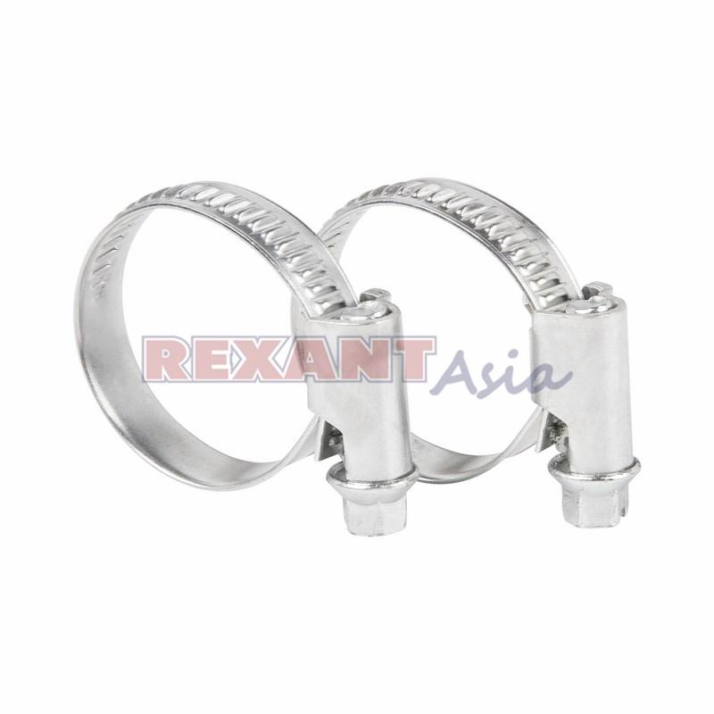 Хомут-стяжка кабельная стальная червячная REXANT 16-27 мм, упаковка 50 шт., (07-0616 )