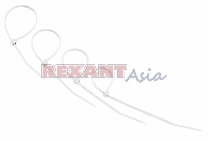 Хомут-стяжкa нeйлонoвая REXANT 150x2,5 мм, белая, упаковка 25 шт., (07-0150-25 )