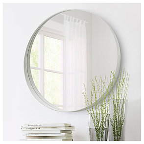Зеркало РОТСУНД диаметр 80 см белый ИКЕА, IKEA, фото 2