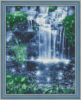 Картина стразами "Искрящийся водопад", 40*50см, фото 2