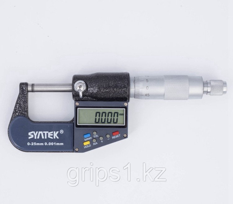 Микрометр цифровой 0-25мм, точность 0.001 мм, DSWQ0-100II - фото 3 - id-p67719202