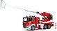 Bruder Пожарная машина Scania с выдвижной лестницей и помпой с модулем со световыми и звуковыми эффектами, фото 3