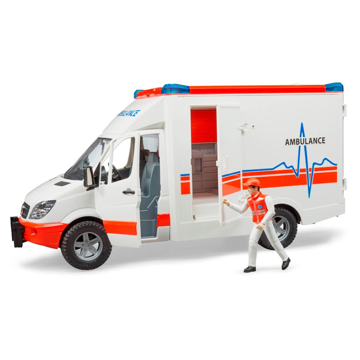 MB Sprinter скорая помощь с фигуркой водителя Bruder