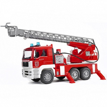 Пожарная машина MAN с лестницей с модулем со световыми и звуковыми эффектами Bruder - фото 1 - id-p67721796