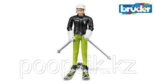 Фигурка лыжника с аксессуарами, Bruder 60-040