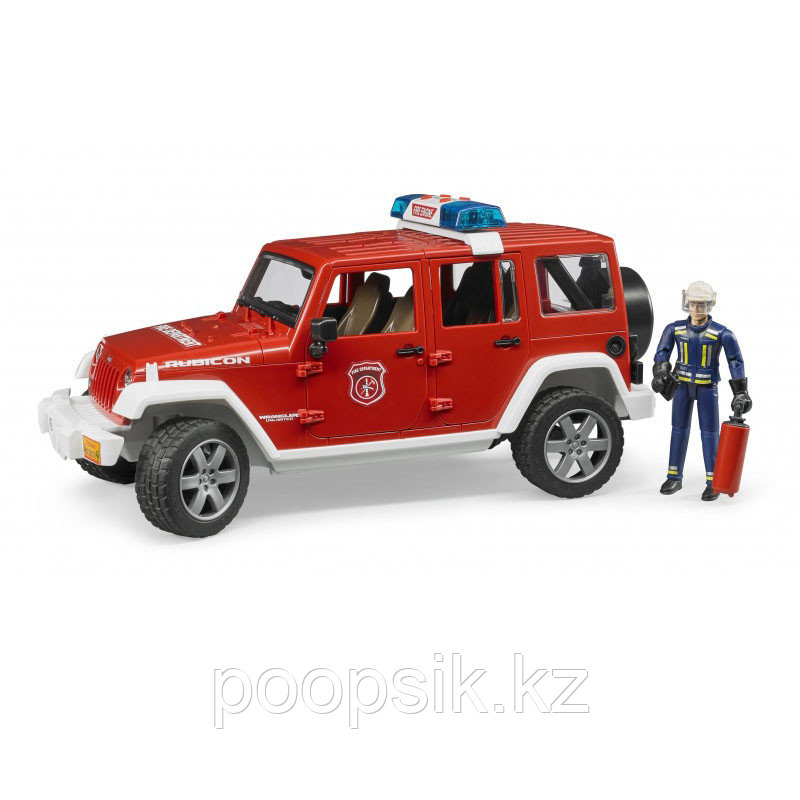 Пожарный внедорожник Jeep Wrangler Unlimited Rubicon с фигуркой - фото 1 - id-p67724256