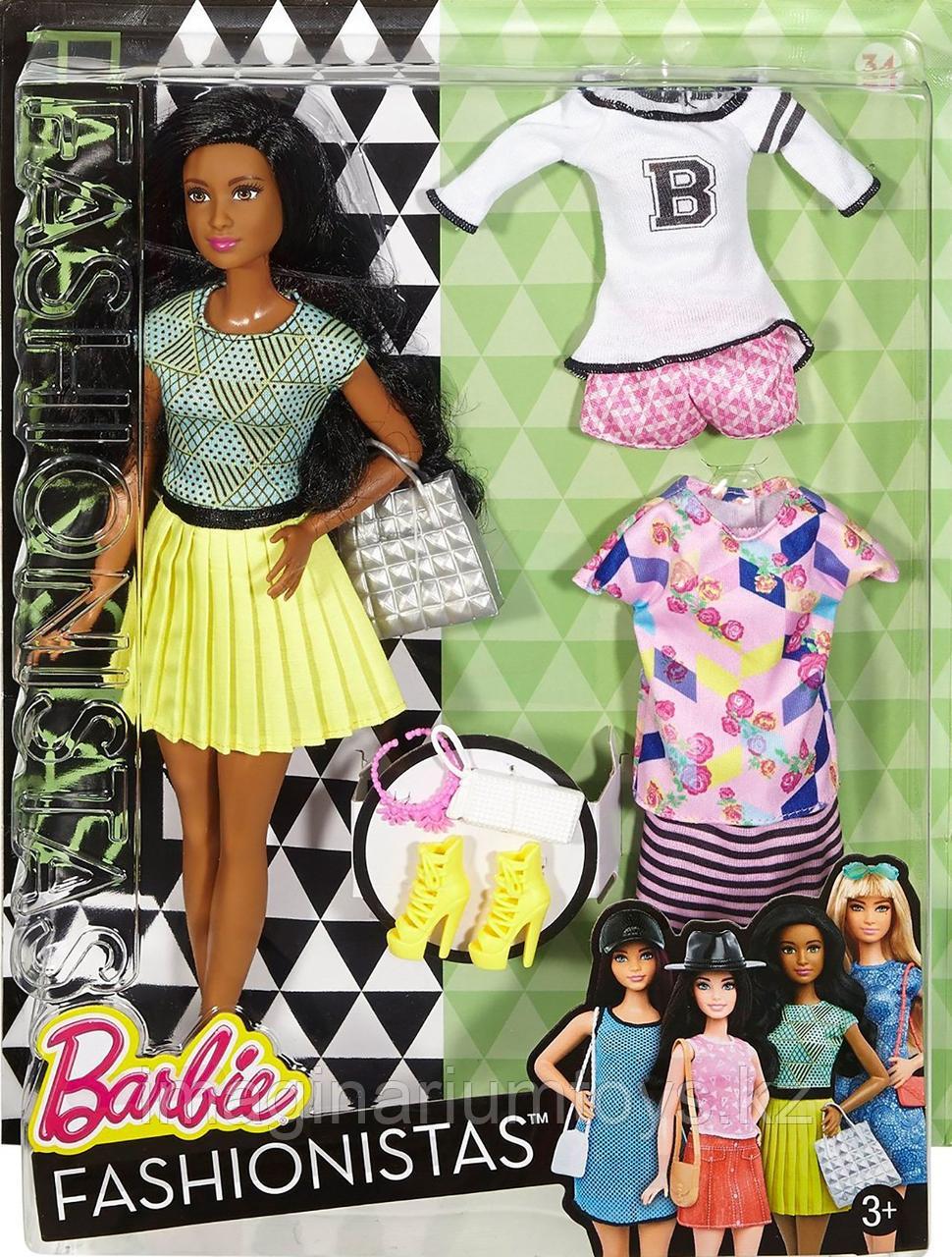 Кукла Барби модница с комплектом одежды брюнетка - фото 2 - id-p67729776