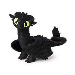 Мягкая игрушка дракон Беззубик (Ночная фурия), 35 см