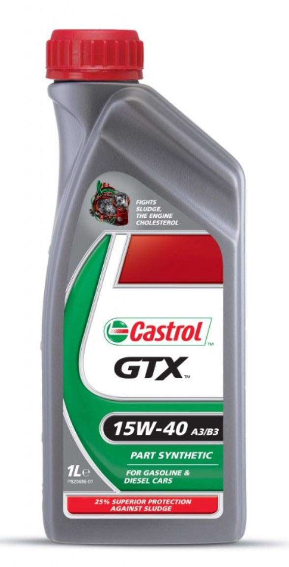 Моторное масло Castrol GTX 15W-40 A3/B3 1L. - фото 1 - id-p67749495