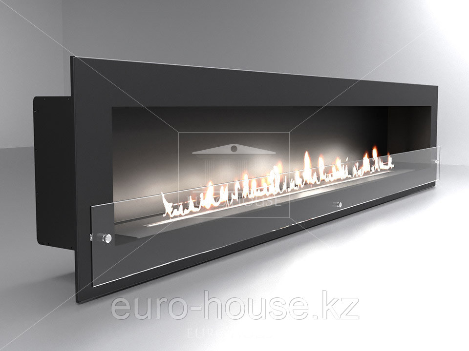 Биокамин Window 1500 Glass black, фото 1