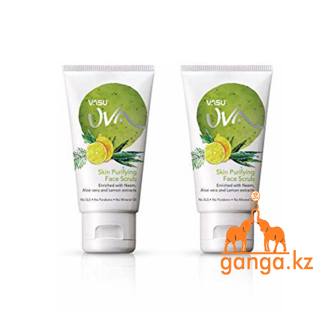 Скраб для лица Очищающий с Нимом, Лимоном и Алоэ вера (Skin Purifying Face Scrub VASU), 150 мл