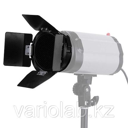 Шторки Godox BD-03 с цветными фильтрами + соты. байонет SS, фото 2