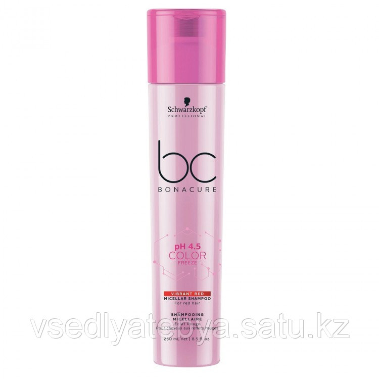 Мицеллярный Бессульфатный шампунь Schwarzkopf BC pH 4.5 Color Freeze Sulfate-Free Micellar Shampoo 250 мл