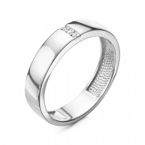 Серебряное кольцо с натуральным бриллиантом Teosa 1000-0288